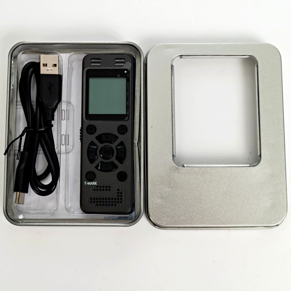 Evida Model V618 Digital Voice Activated Audio Recorder 32 GB NEW OPEN BOX